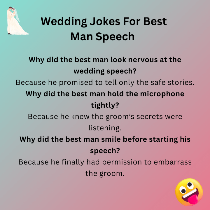 Wedding Jokes For Best Man Speech