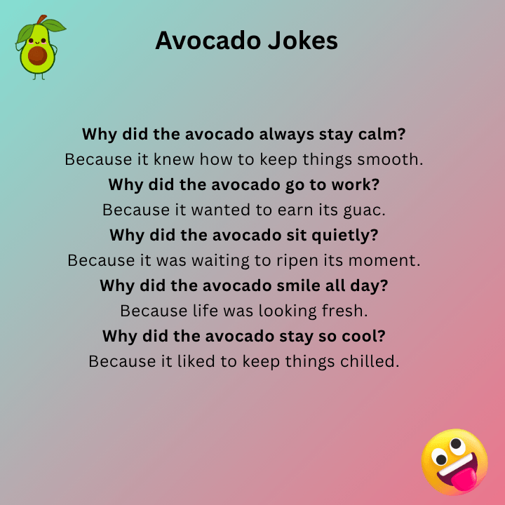 Avocado Jokes One Liners
