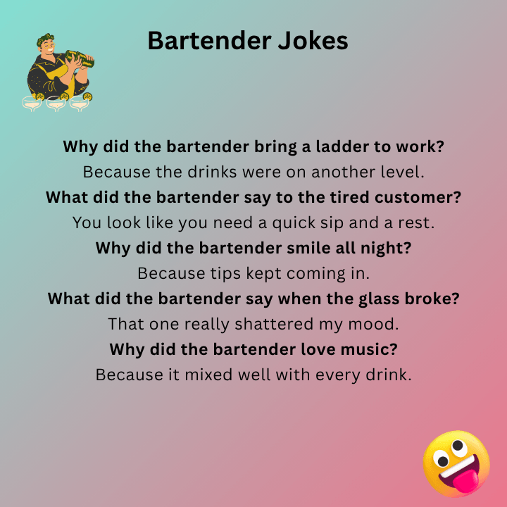 Bartender Jokes Short