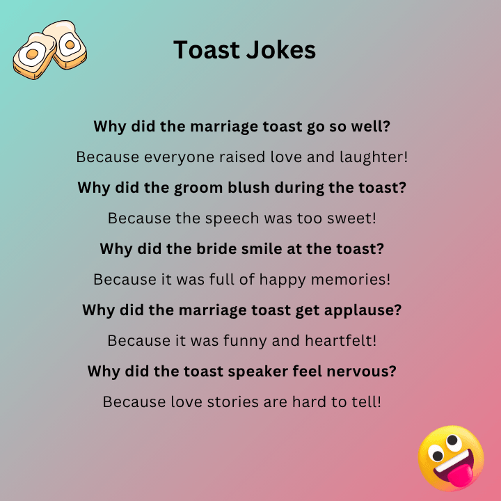 Marriage Toast Jokes