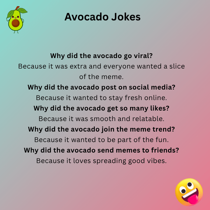 Meme Avocado Jokes