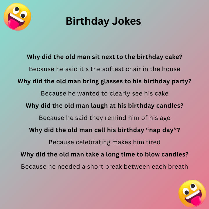 Birthday Jokes Old Man